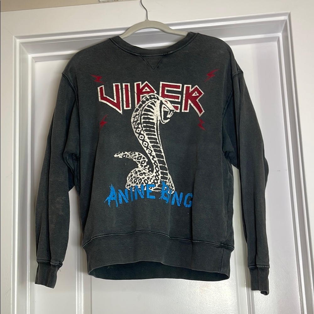 Anine Bing Black Crewneck Sweater